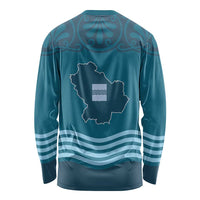 Italy Basilicata Long Sleeve Shirt Map With Flag Style - Wonder Print Shop