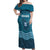 Italy Basilicata Off Shoulder Maxi Dress Map With Flag Style - Wonder Print Shop