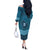 Italy Basilicata Off The Shoulder Long Sleeve Dress Map With Flag Style - Wonder Print Shop