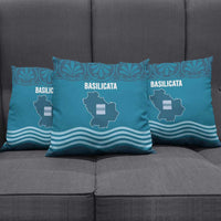 Italy Basilicata Pillow Cover Map With Flag Style - Wonder Print Shop