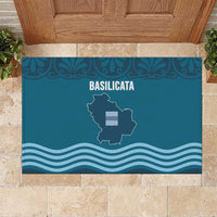 Italy Basilicata Rubber Doormat Map With Flag Style - Wonder Print Shop