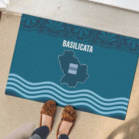 Italy Basilicata Rubber Doormat Map With Flag Style - Wonder Print Shop