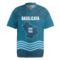 Italy Basilicata Rugby Jersey Map With Flag Style - Wonder Print Shop