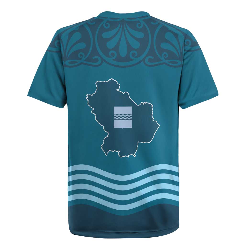 Italy Basilicata Rugby Jersey Map With Flag Style - Wonder Print Shop