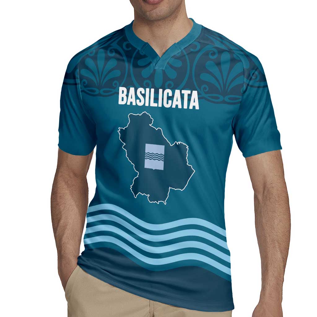 Italy Basilicata Rugby Jersey Map With Flag Style - Wonder Print Shop