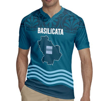 Italy Basilicata Rugby Jersey Map With Flag Style - Wonder Print Shop