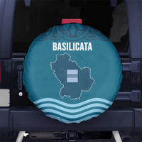 Italy Basilicata Spare Tire Cover Map With Flag Style - Wonder Print Shop