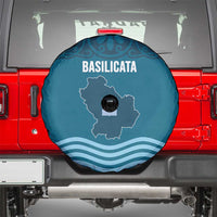 Italy Basilicata Spare Tire Cover Map With Flag Style - Wonder Print Shop