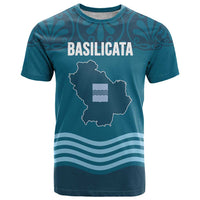 Italy Basilicata T Shirt Map With Flag Style - Wonder Print Shop