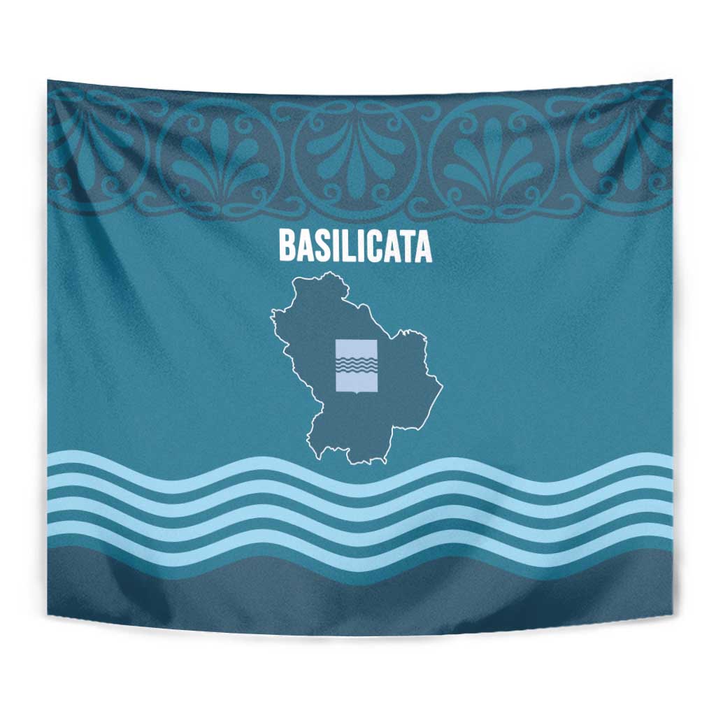 Italy Basilicata Tapestry Map With Flag Style - Wonder Print Shop