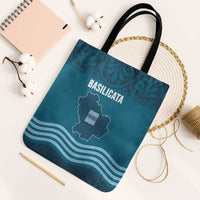 Italy Basilicata Tote Bag Map With Flag Style - Wonder Print Shop
