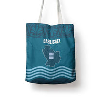 Italy Basilicata Tote Bag Map With Flag Style - Wonder Print Shop
