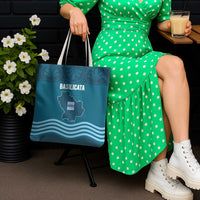 Italy Basilicata Tote Bag Map With Flag Style - Wonder Print Shop