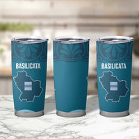Italy Basilicata Tumbler Cup Map With Flag Style - Wonder Print Shop