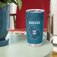 Italy Basilicata Tumbler Cup Map With Flag Style - Wonder Print Shop