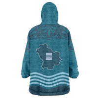 Italy Basilicata Wearable Blanket Hoodie Map With Flag Style - Wonder Print Shop