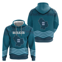 Italy Basilicata Zip Hoodie Map With Flag Style - Wonder Print Shop