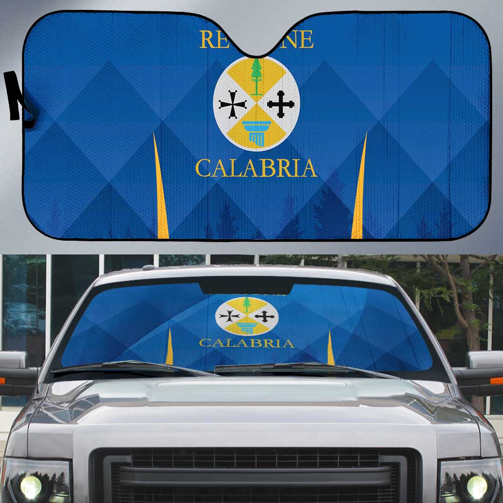Italy Calabria Auto Sun Shade Flag Style - Wonder Print Shop