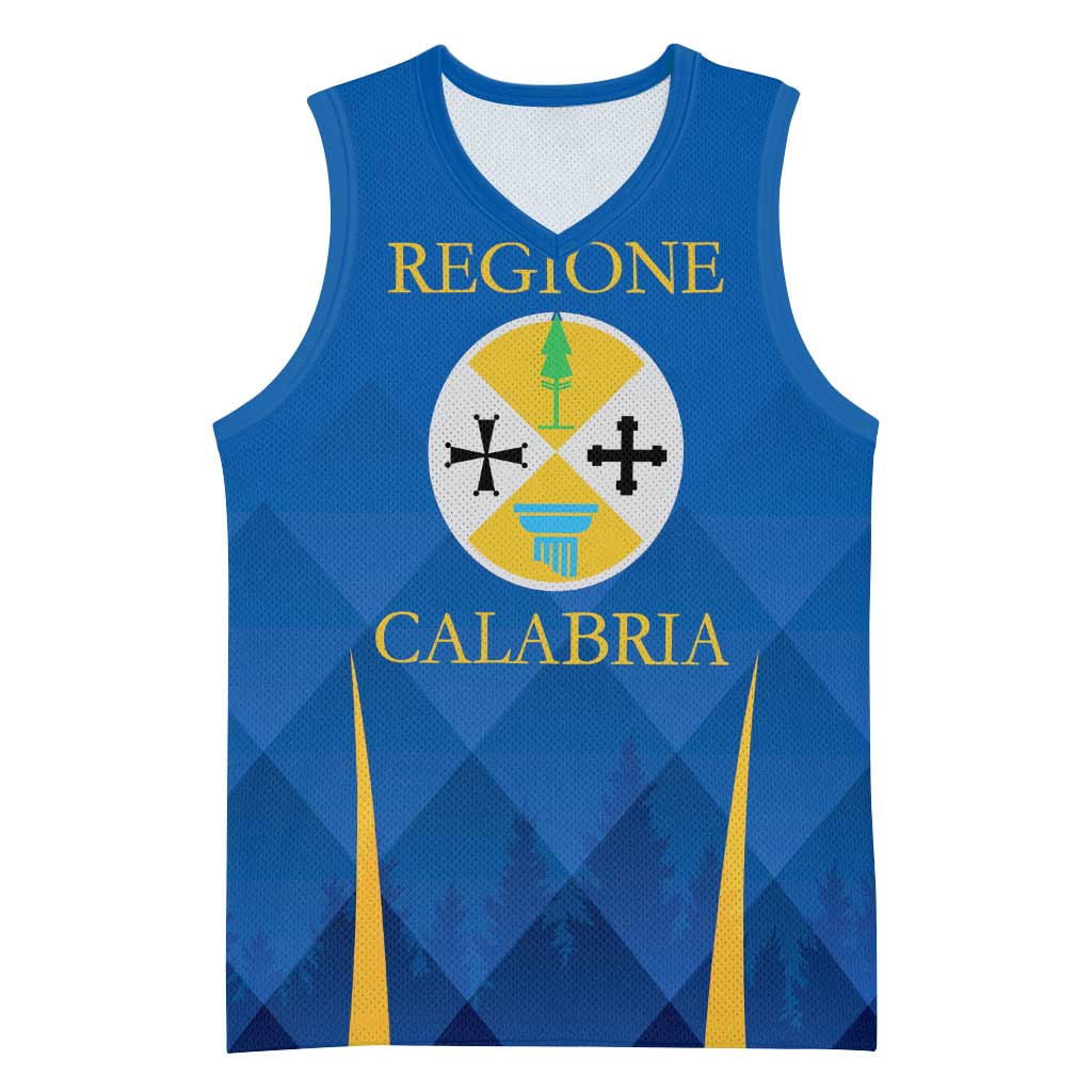 Italy Calabria Basketball Jersey Flag Style - Wonder Print Shop