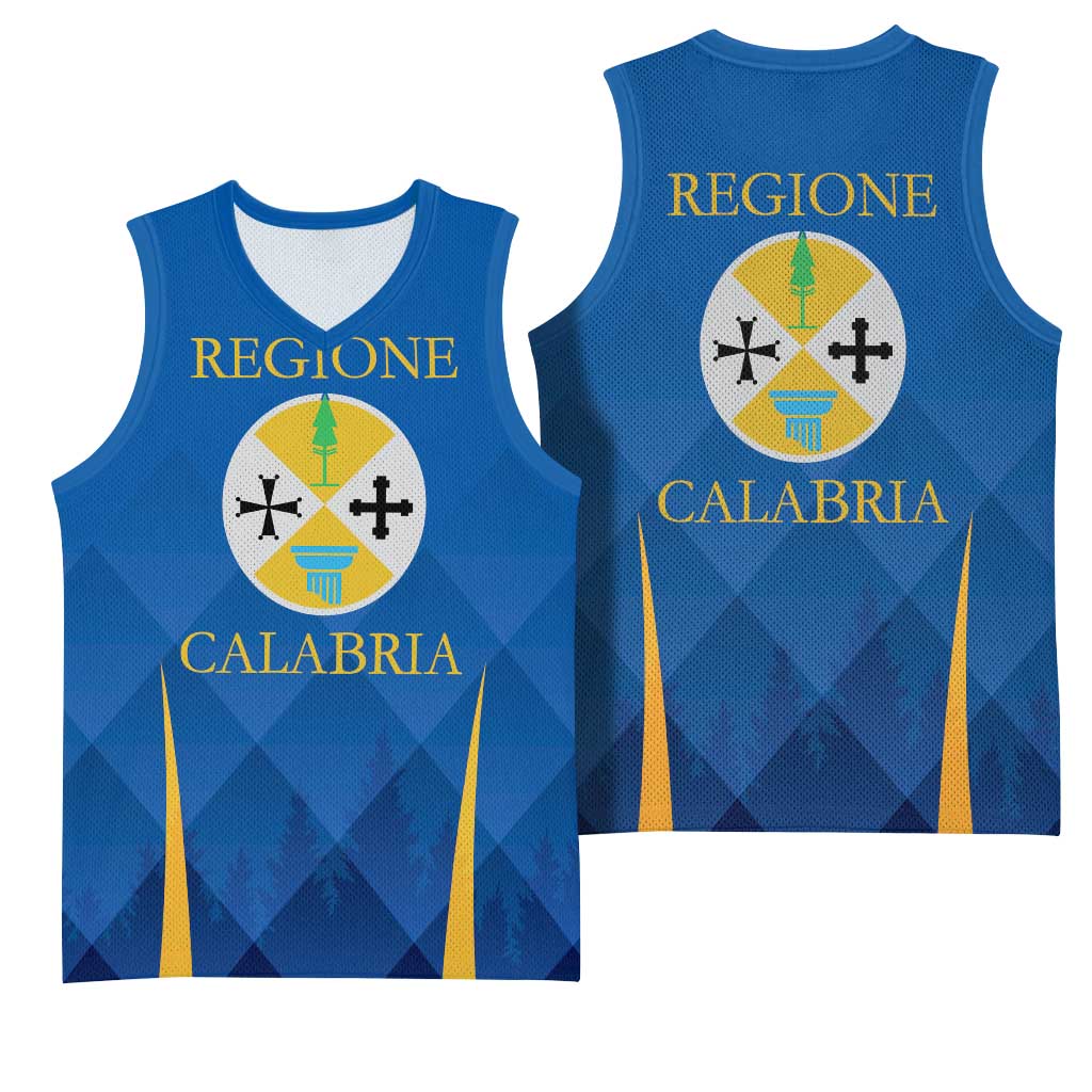 Italy Calabria Basketball Jersey Flag Style - Wonder Print Shop
