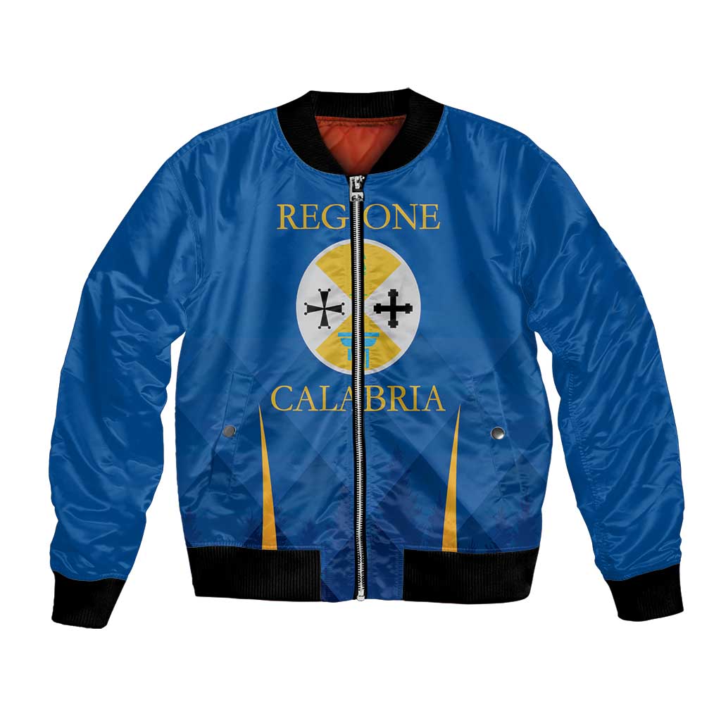 Italy Calabria Bomber Jacket Flag Style - Wonder Print Shop