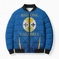 Italy Calabria Bomber Puffer Jacket Flag Style - Wonder Print Shop