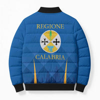 Italy Calabria Bomber Puffer Jacket Flag Style - Wonder Print Shop