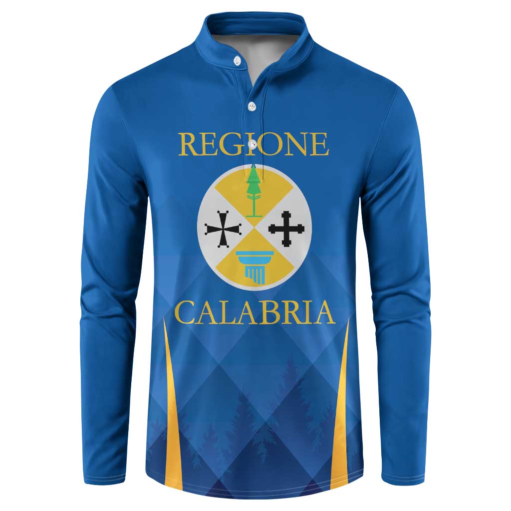 Italy Calabria Button Sweatshirt Flag Style - Wonder Print Shop