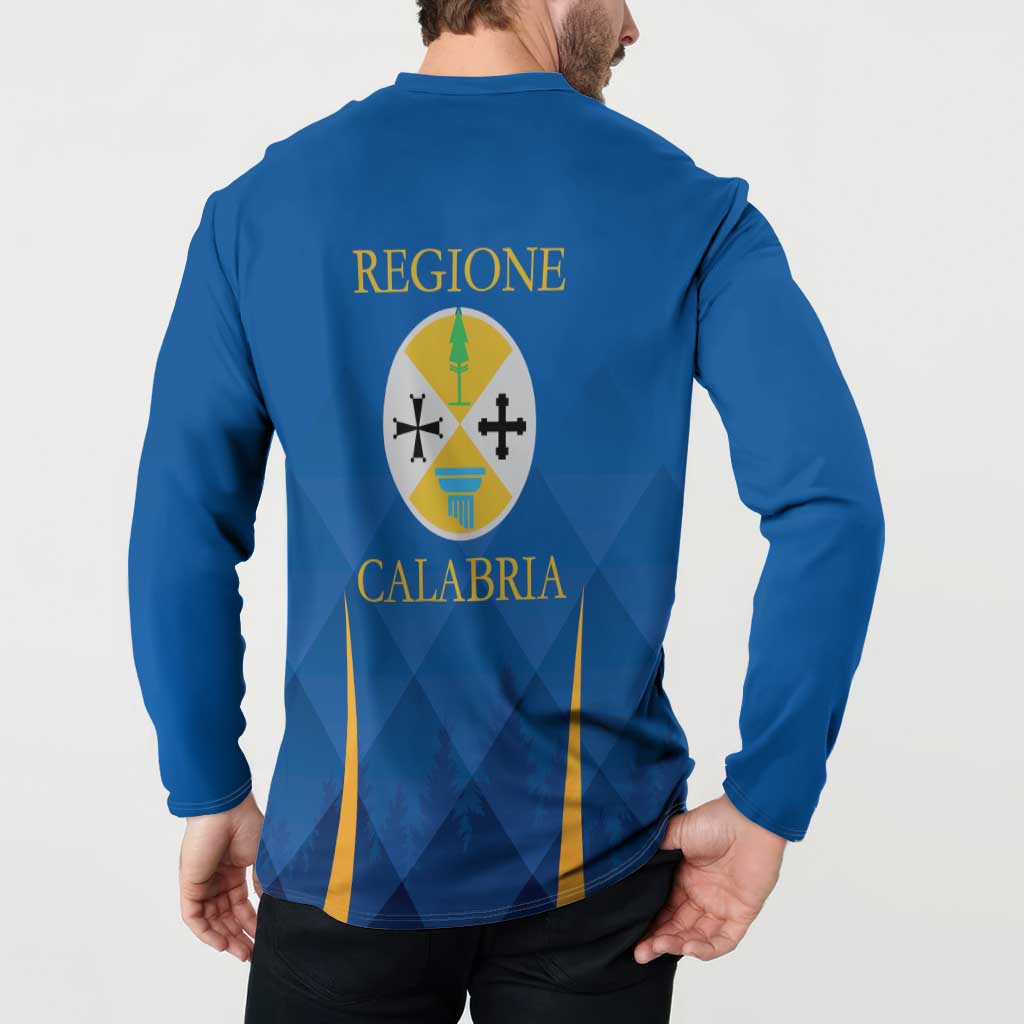 Italy Calabria Button Sweatshirt Flag Style - Wonder Print Shop