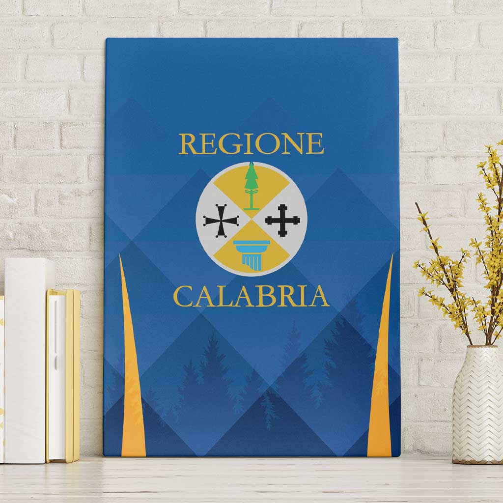 Italy Calabria Canvas Wall Art Flag Style - Wonder Print Shop