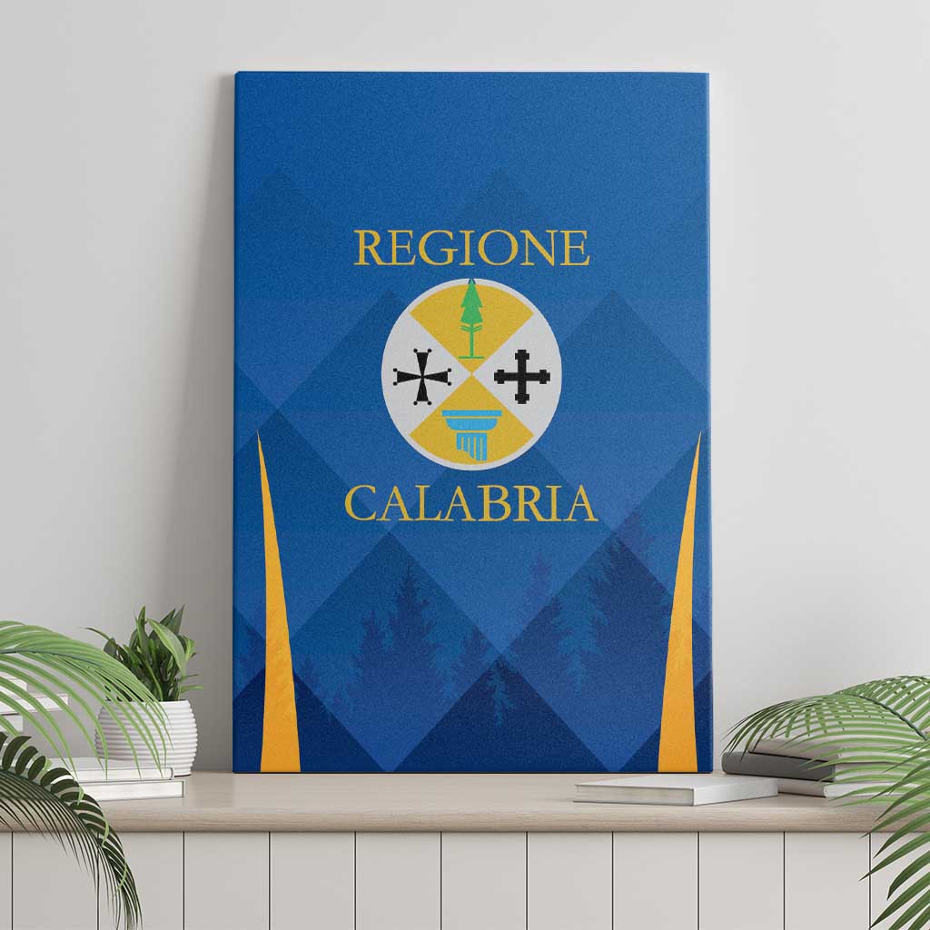 Italy Calabria Canvas Wall Art Flag Style - Wonder Print Shop