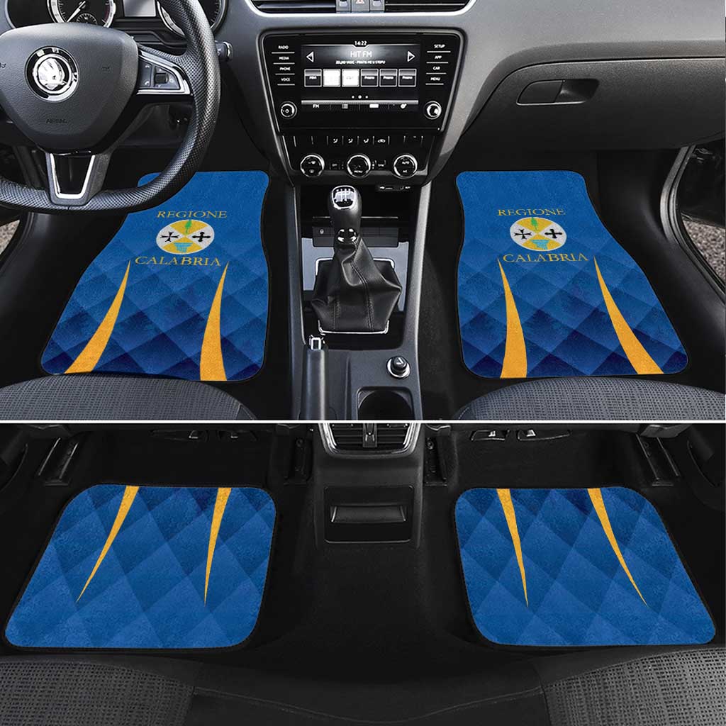 Italy Calabria Car Mats Flag Style - Wonder Print Shop