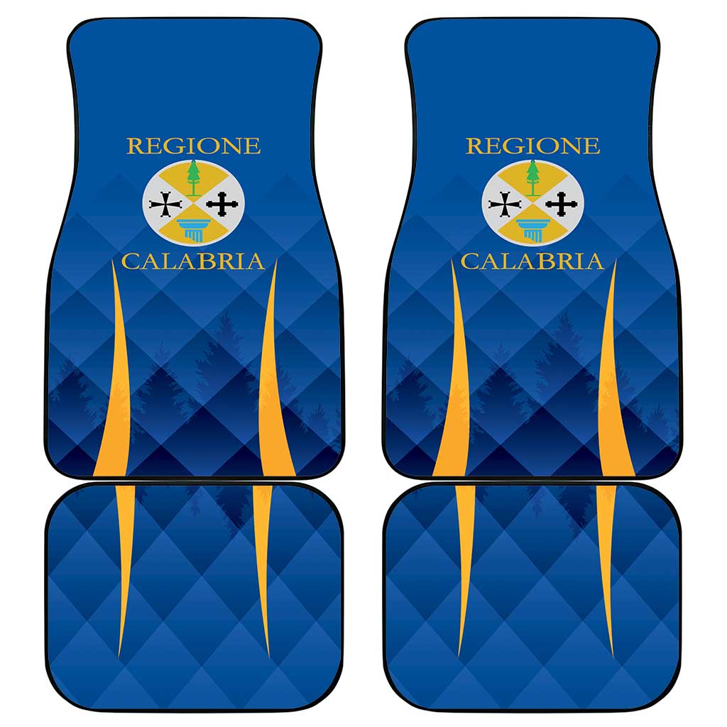 Italy Calabria Car Mats Flag Style - Wonder Print Shop