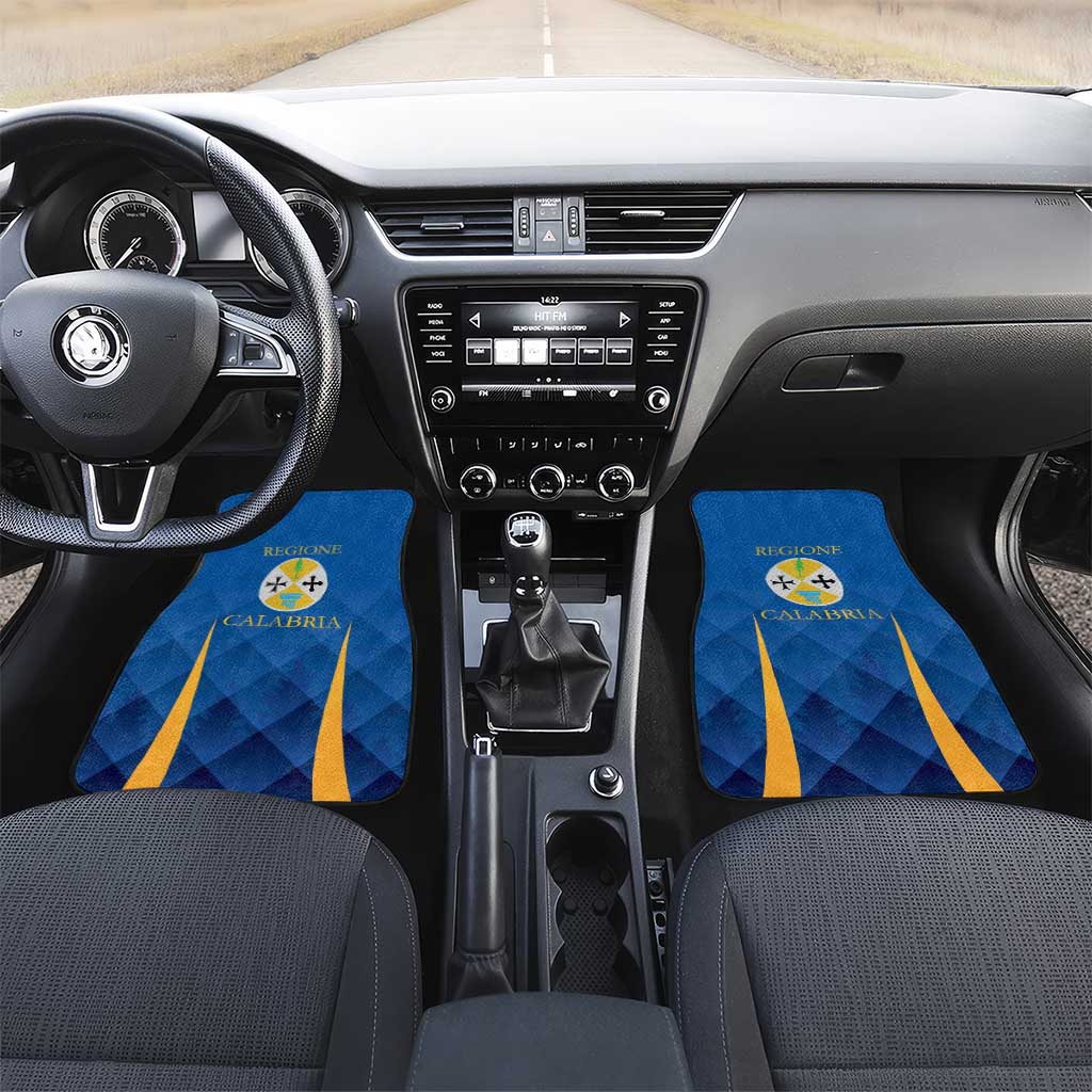 Italy Calabria Car Mats Flag Style - Wonder Print Shop