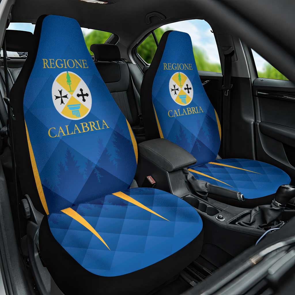 Italy Calabria Car Seat Cover Flag Style - Wonder Print Shop