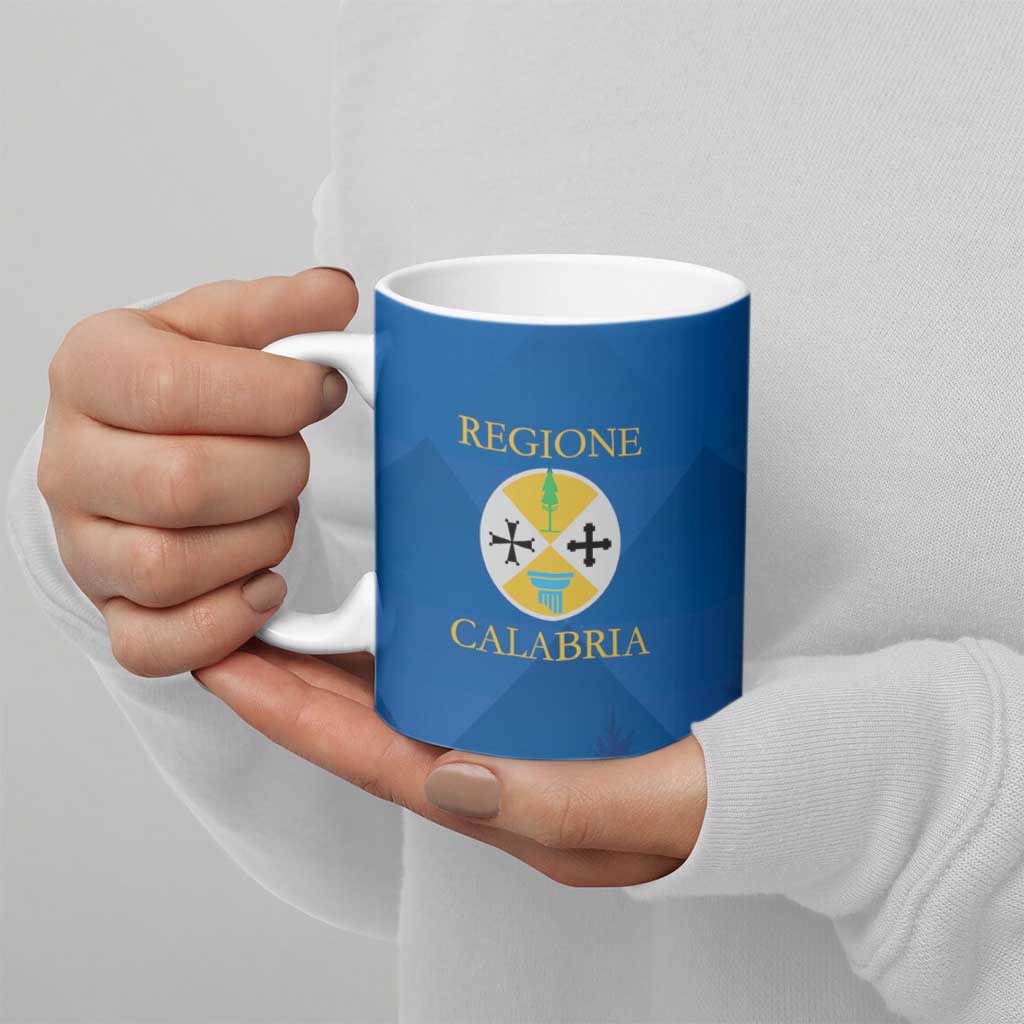 Italy Calabria Ceramic Mug Flag Style - Wonder Print Shop