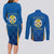 Italy Calabria Couples Matching Long Sleeve Bodycon Dress and Long Sleeve Button Shirt Flag Style - Wonder Print Shop
