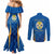 Italy Calabria Couples Matching Mermaid Dress and Long Sleeve Button Shirt Flag Style - Wonder Print Shop