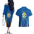 Italy Calabria Couples Matching Off The Shoulder Long Sleeve Dress and Hawaiian Shirt Flag Style - Wonder Print Shop