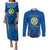 Italy Calabria Couples Matching Puletasi and Long Sleeve Button Shirt Flag Style - Wonder Print Shop