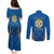 Italy Calabria Couples Matching Puletasi and Long Sleeve Button Shirt Flag Style - Wonder Print Shop