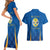 Italy Calabria Couples Matching Short Sleeve Bodycon Dress and Hawaiian Shirt Flag Style - Wonder Print Shop