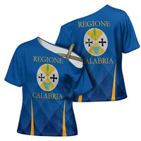 Italy Calabria Cross Shoulder Shirt Flag Style - Wonder Print Shop