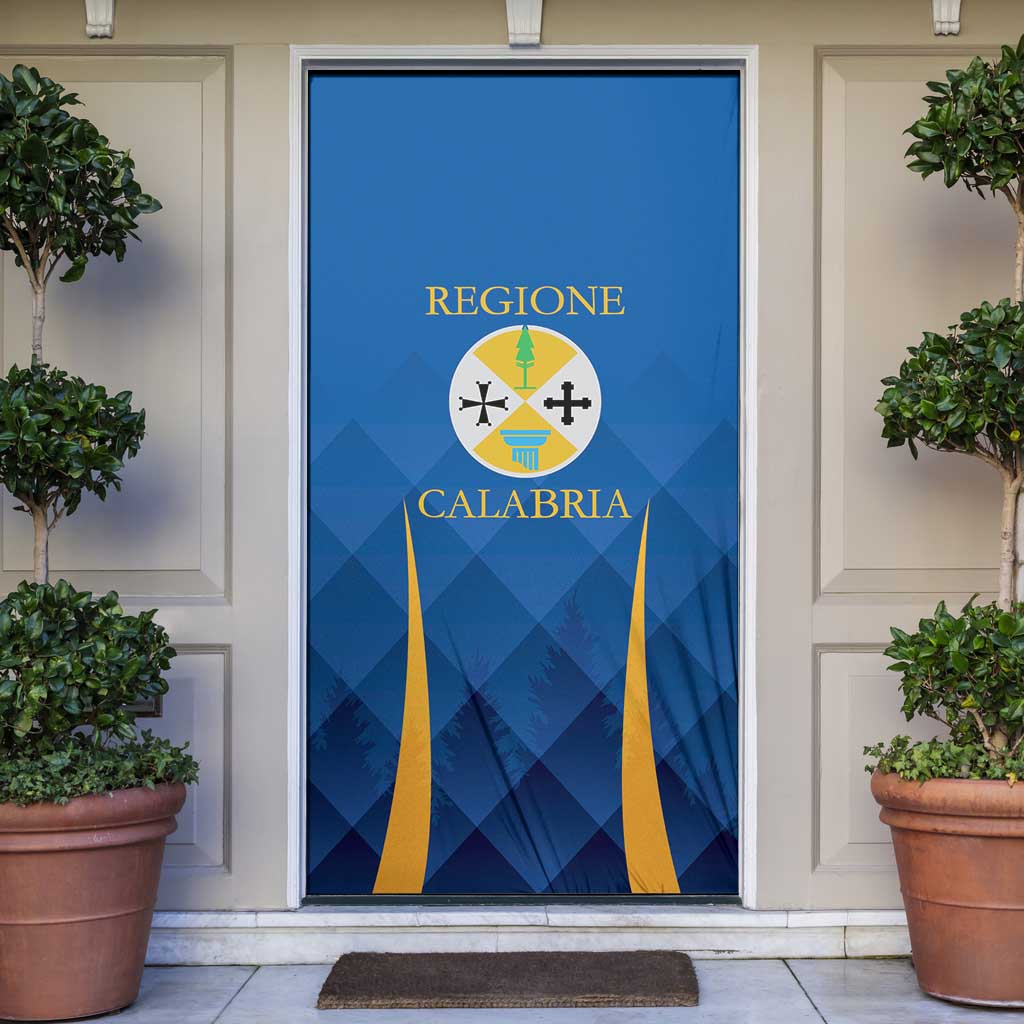 Italy Calabria Door Cover Flag Style - Wonder Print Shop