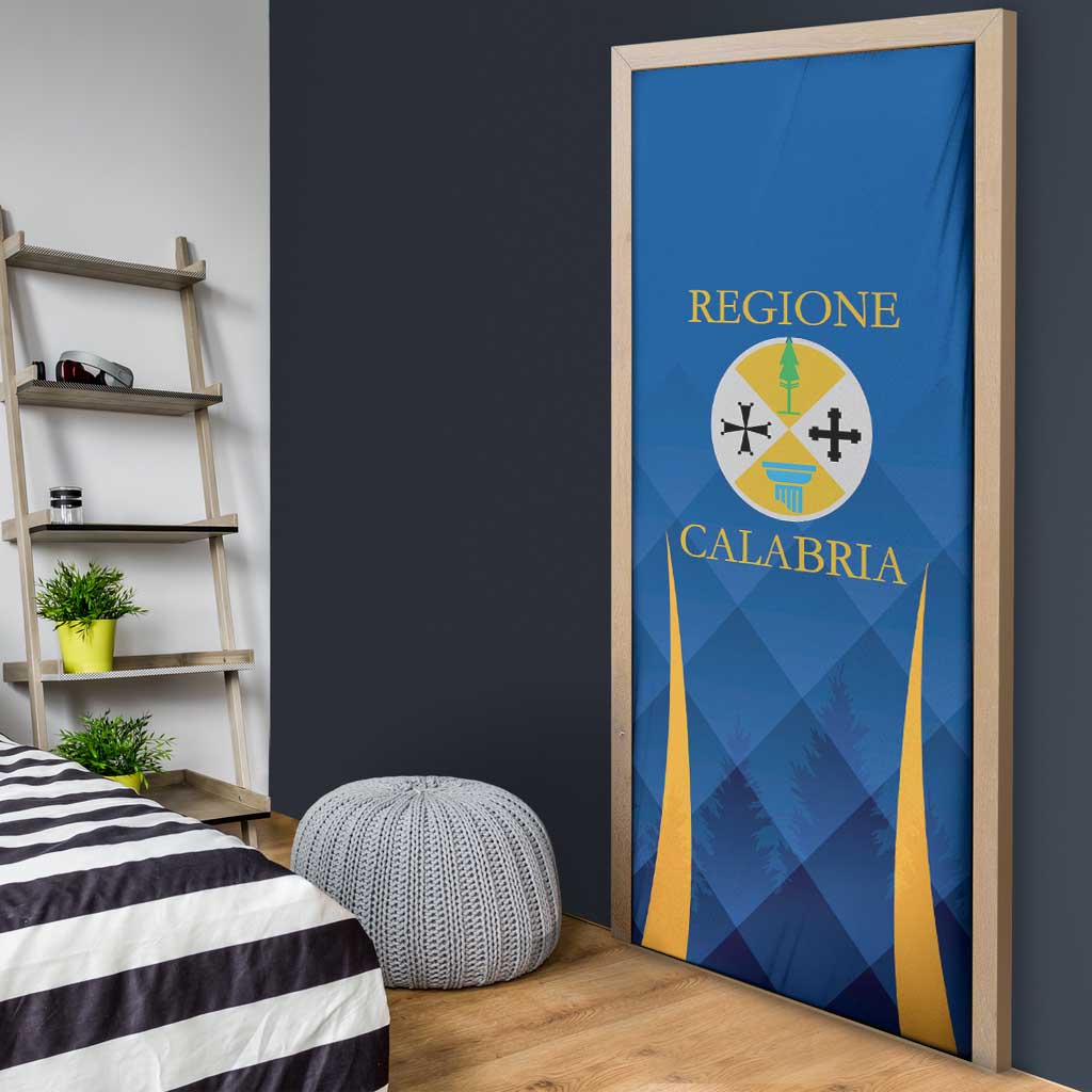 Italy Calabria Door Cover Flag Style - Wonder Print Shop