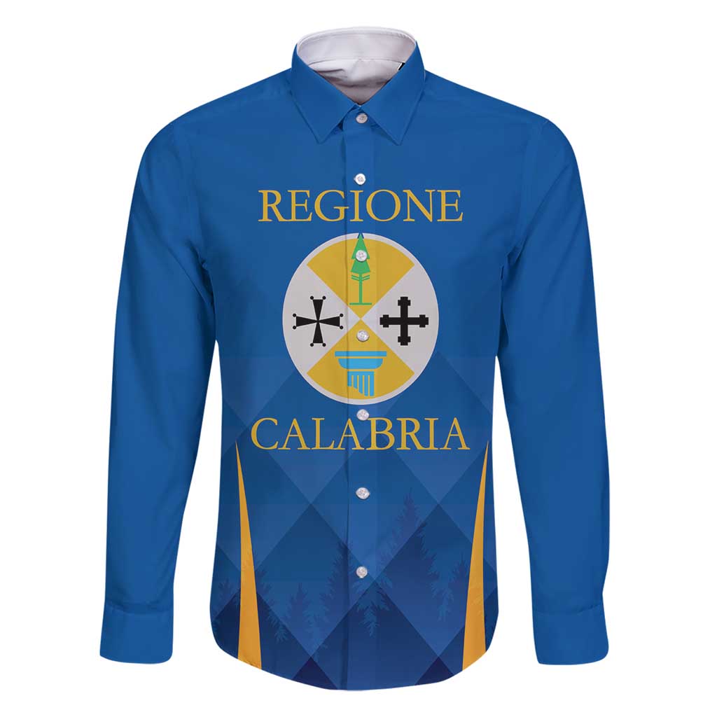 Italy Calabria Family Matching Long Sleeve Bodycon Dress and Hawaiian Shirt Flag Style - Wonder Print Shop