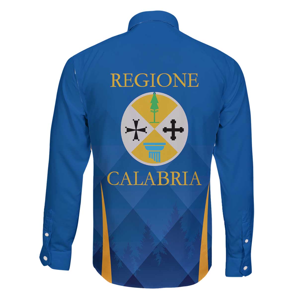 Italy Calabria Family Matching Off The Shoulder Long Sleeve Dress and Hawaiian Shirt Flag Style - Wonder Print Shop