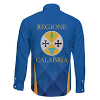 Italy Calabria Family Matching Off The Shoulder Long Sleeve Dress and Hawaiian Shirt Flag Style - Wonder Print Shop