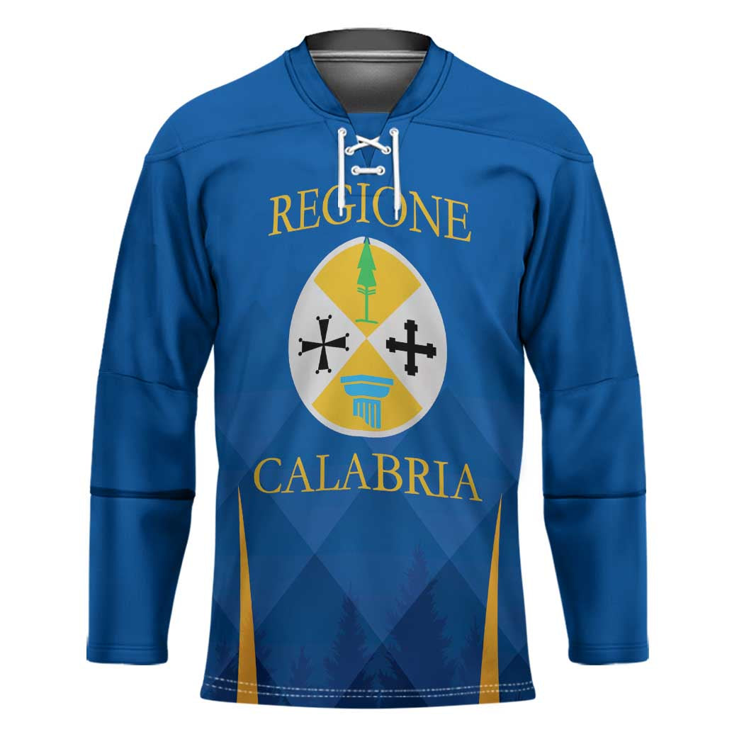 Italy Calabria Hockey Jersey Flag Style - Wonder Print Shop