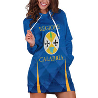 Italy Calabria Hoodie Dress Flag Style - Wonder Print Shop